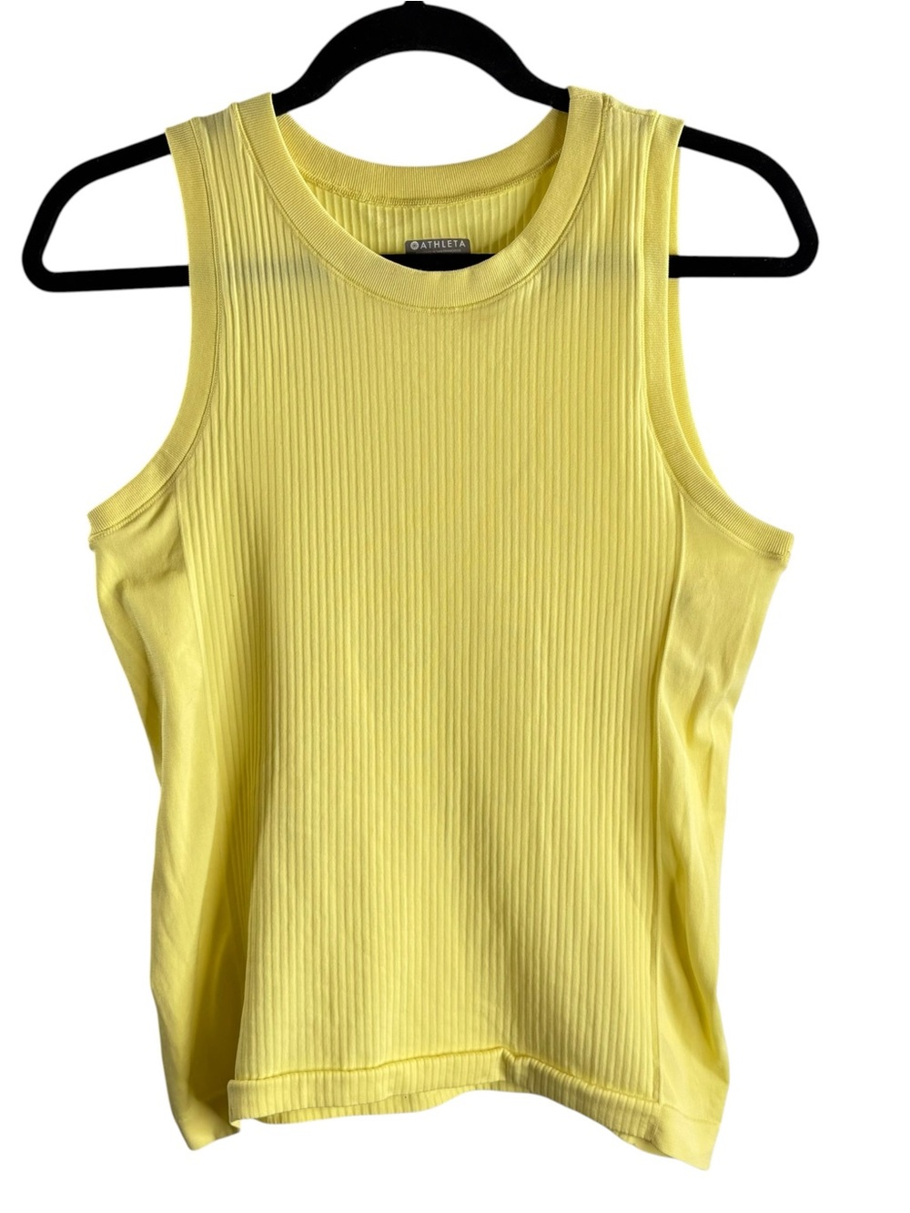 Athleta Sunlit Ribbed Tank — Yellow $35